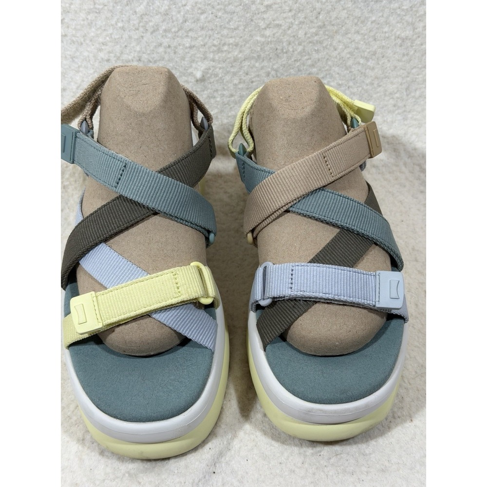 Camper Twins Womens 8 EU 38 Multicolor Platform Sandals Artsy Gorpcore